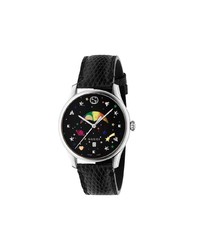 Мужские черные часы от Gucci