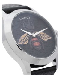 Мужские черные часы от Gucci
