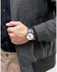 Мужские черные часы от Mondaine