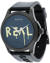 Женские черные часы от Gucci