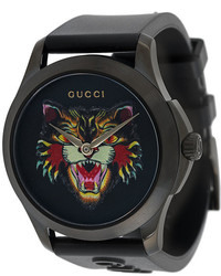 Женские черные часы от Gucci