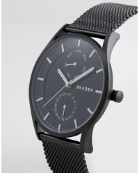 Мужские черные часы от Skagen