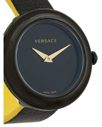 Женские черные часы от Versace