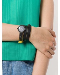 Женские черные часы от Versace