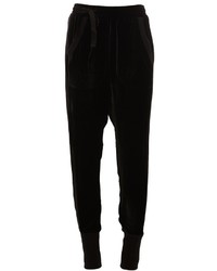 Женские черные шелковые брюки-галифе от A.F.Vandevorst