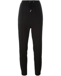 Женские черные шелковые брюки-галифе от Givenchy