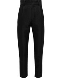 Женские черные шелковые брюки-галифе от IRO
