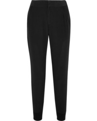 Женские черные шелковые брюки-галифе от Splendid