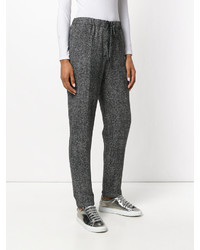 Женские черные шелковые брюки-галифе от Jil Sander