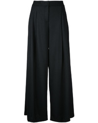 Женские черные шелковые брюки со складками от Missoni