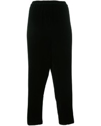 Женские черные шелковые брюки от Forte Forte