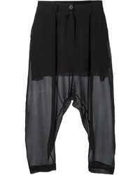 Женские черные шелковые брюки от Isabel Benenato