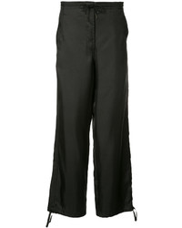 Женские черные шелковые брюки от MHI