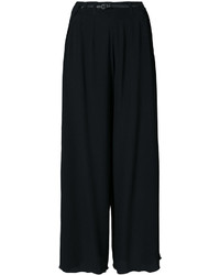 Женские черные шелковые брюки от OSKLEN