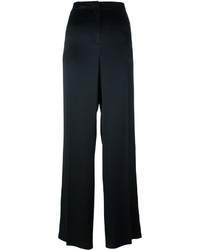 Женские черные шелковые классические брюки от Alberta Ferretti