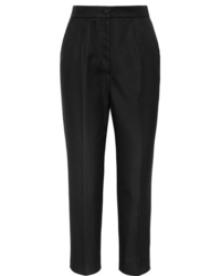 Женские черные шелковые классические брюки от Dolce & Gabbana