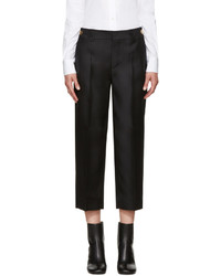Женские черные шелковые классические брюки от Dsquared2
