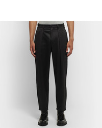 Мужские черные шелковые классические брюки от Monitaly
