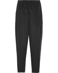 Женские черные шелковые пижамные штаны от Isabel Marant