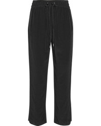 Женские черные шелковые пижамные штаны от Marc by Marc Jacobs