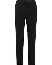 Черные шелковые узкие брюки от DKNY