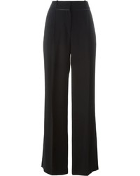Черные шелковые широкие брюки от Givenchy