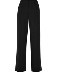 Черные шелковые широкие брюки от Splendid