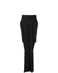 Женские черные шелковые шорты-бермуды от Rick Owens
