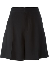 Женские черные шелковые шорты от Chloé