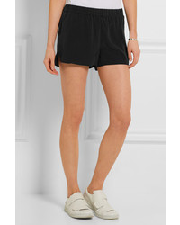 Женские черные шелковые шорты от Equipment