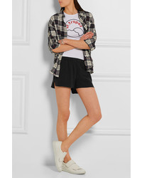 Женские черные шелковые шорты от Equipment