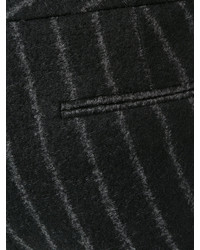 Женские черные шерстяные брюки в вертикальную полоску от Fabiana Filippi