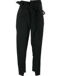 Женские черные шерстяные брюки-галифе от Ann Demeulemeester