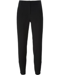 Женские черные шерстяные брюки-галифе от DKNY