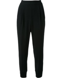 Женские черные шерстяные брюки-галифе от Muveil