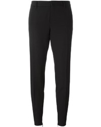 Женские черные шерстяные брюки-галифе от Saint Laurent