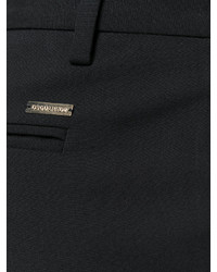 Женские черные шерстяные брюки-галифе от Dsquared2