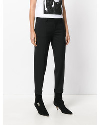 Женские черные шерстяные брюки-галифе от Dsquared2