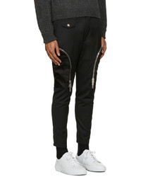 Черные шерстяные брюки карго от DSQUARED2