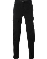 Черные шерстяные брюки карго от Givenchy