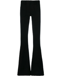 Черные шерстяные брюки-клеш от Maison Margiela