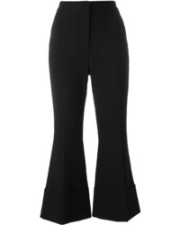 Черные шерстяные брюки-клеш от Stella McCartney