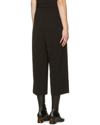 Черные шерстяные брюки-кюлоты от Stella McCartney