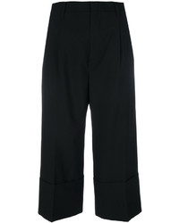 Черные шерстяные брюки-кюлоты от Comme des Garcons