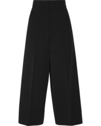 Черные шерстяные брюки-кюлоты от Jil Sander