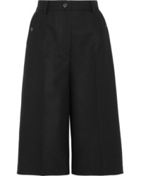 Черные шерстяные брюки-кюлоты от MM6 MAISON MARGIELA