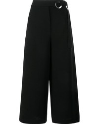 Черные шерстяные брюки-кюлоты от Proenza Schouler