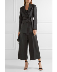 Черные шерстяные брюки-кюлоты от Barbara Casasola