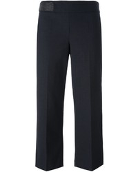 Женские черные шерстяные брюки со складками от Brunello Cucinelli