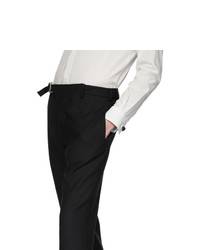 Черные шерстяные брюки чинос в вертикальную полоску от 1017 Alyx 9Sm